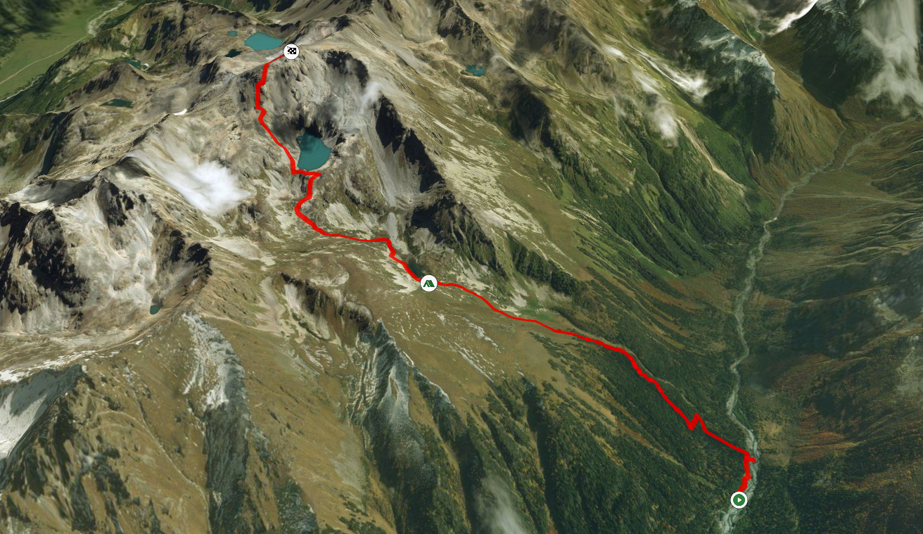 One-click mountain routes